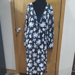 Band of Gypsies Black Floral Kimono